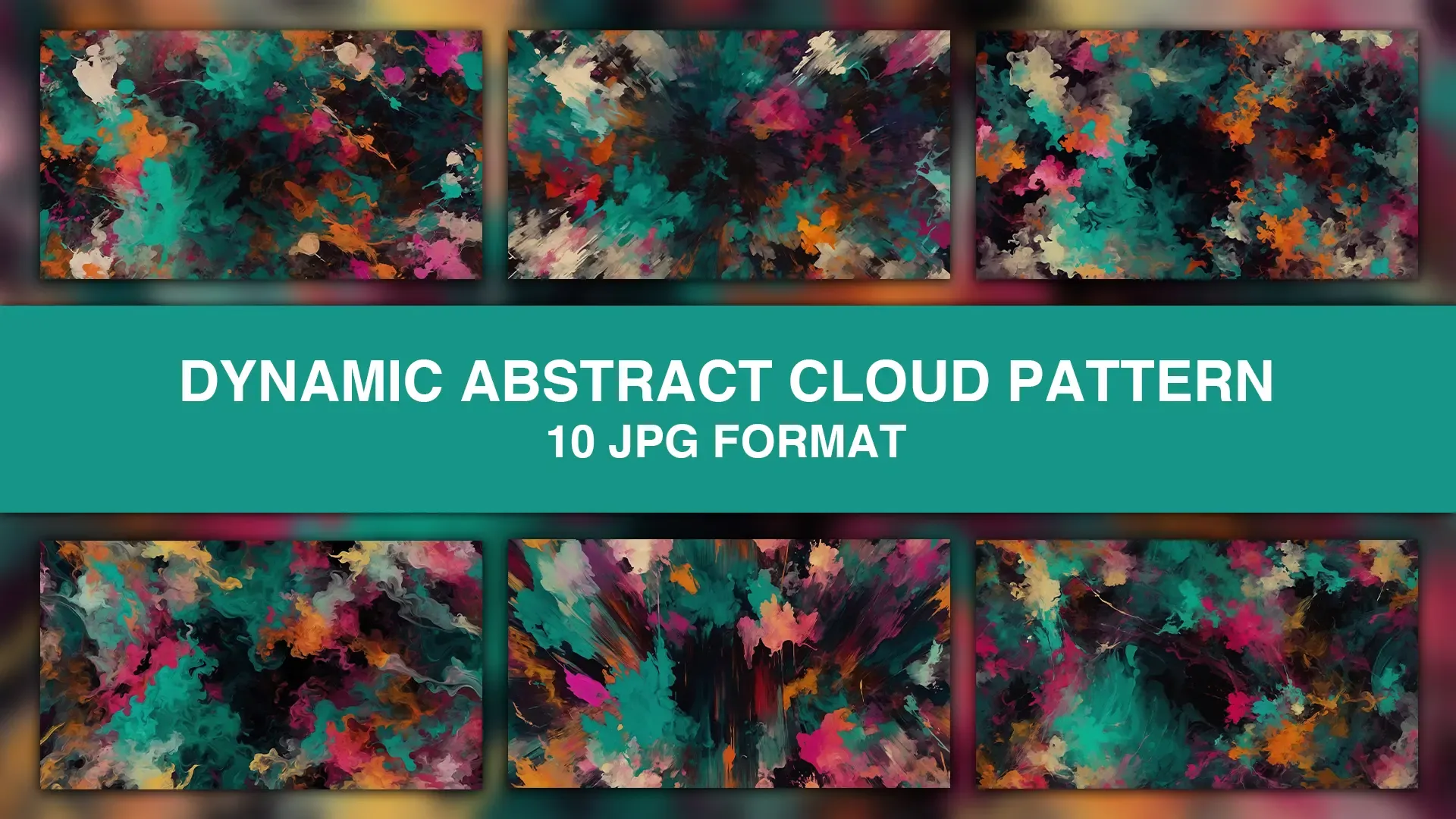 Dynamic Abstract Cloud Pattern Background Pack of 10 Images